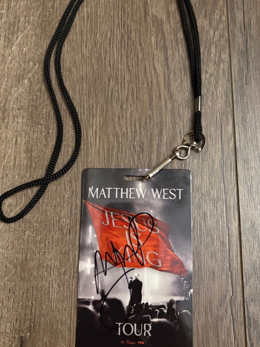 matthew west jesus is king autographed laynard